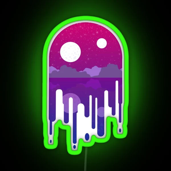 Subtle Bi Drip Landscape RGB Neon Sign