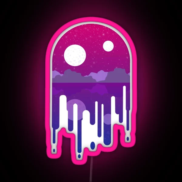 Subtle Bi Drip Landscape RGB Neon Sign