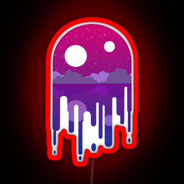 Subtle Bi Drip Landscape RGB Neon Sign