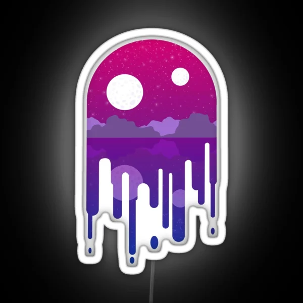 Subtle Bi Drip Landscape RGB Neon Sign