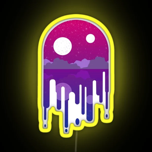 Subtle Bi Drip Landscape RGB Neon Sign