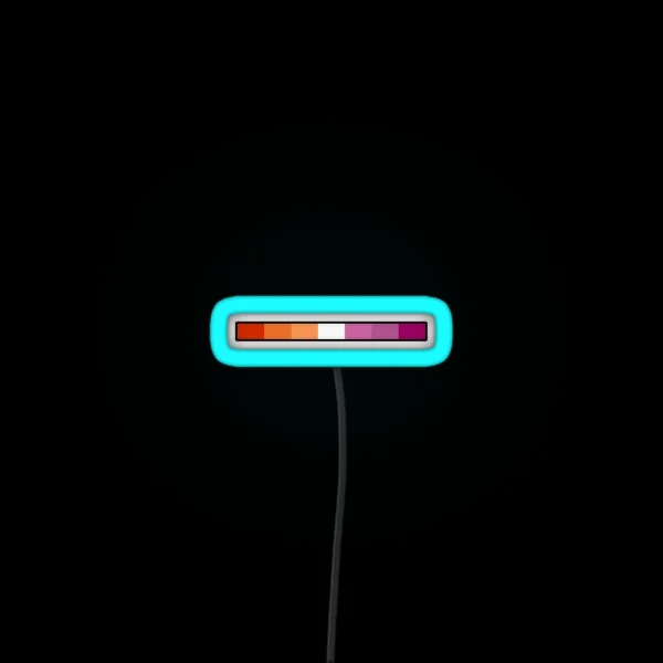 Subtle Lesbian Pride Flag Strip New RGB Neon Sign