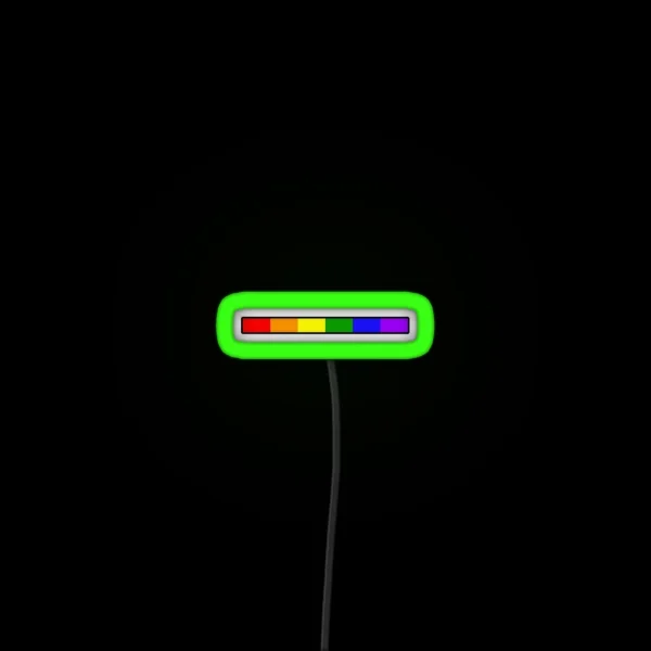 Subtle LGBT Pride Flag Strip RGB Neon Sign