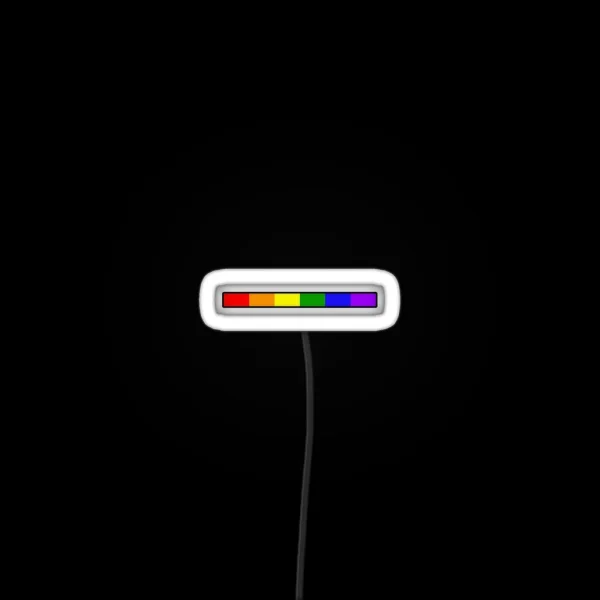 Subtle LGBT Pride Flag Strip RGB Neon Sign