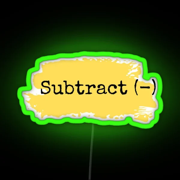 Subtrack RGB Neon Sign