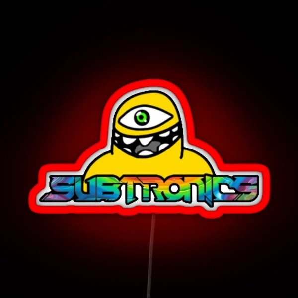 Subtronics Cyclops Logo Prismatic Geode RGB Neon Sign