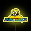 Subtronics Cyclops logo in prismatic geode-inspired RGB neon glow.