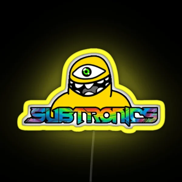 Subtronics Cyclops Logo Prismatic Geode RGB Neon Sign