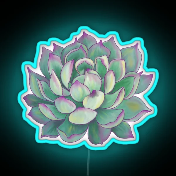 Succulent Plant RGB Neon Sign