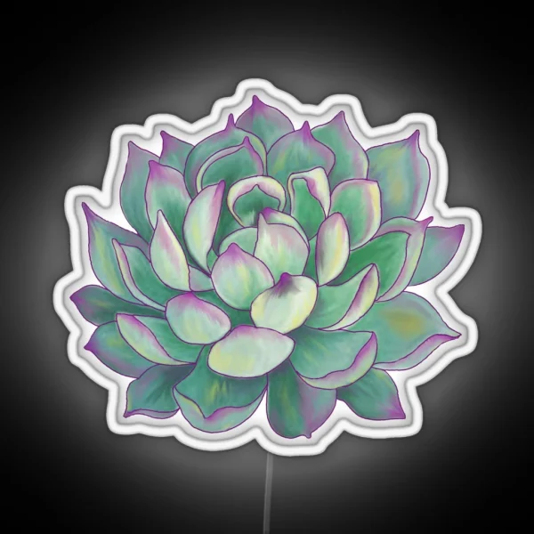 Succulent Plant RGB Neon Sign