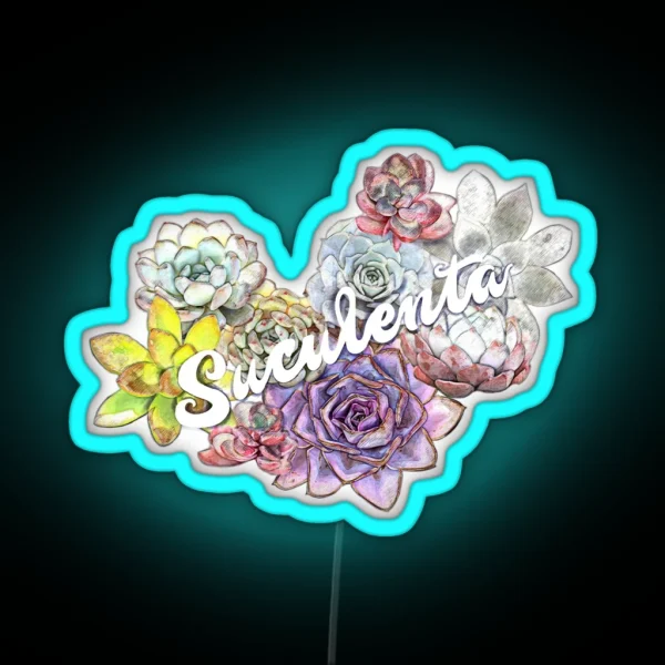 Succulent RGB Neon Sign