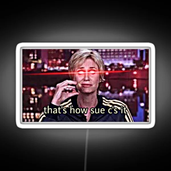 Sue Aggressively C S It RGB Neon Sign