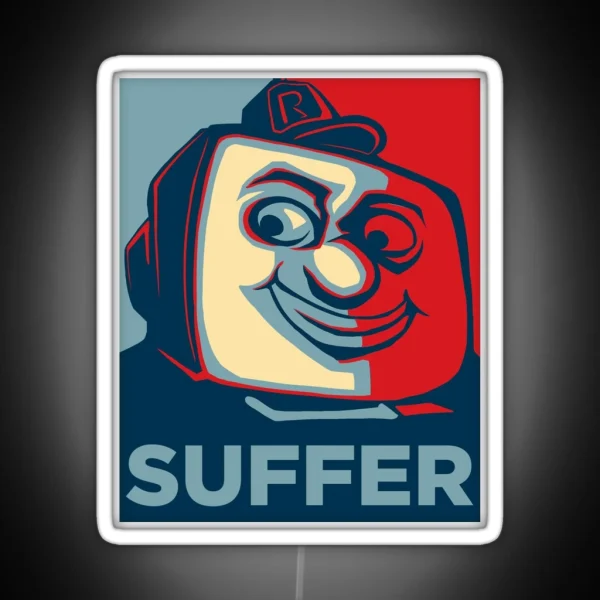 Suffer RPI SIS Man RGB Neon Sign