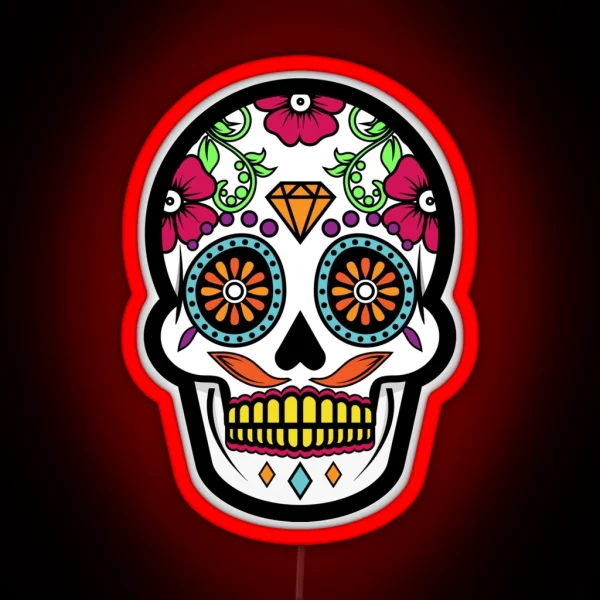 SUGAR SKULL Copesthetic RGB Neon Sign