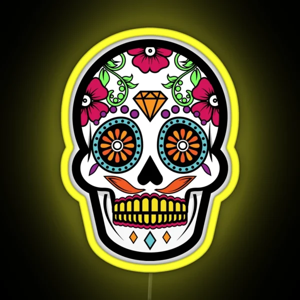 SUGAR SKULL Copesthetic RGB Neon Sign