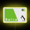 RGB LED Sign with Suica Card Neon Display Design