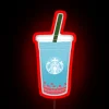 Vibrant Summer Berry Boba Neon Sign for Fun Home Decor Inspiration.