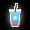 Vibrant Summer Berry Boba Neon Sign with Colorful RGB Lighting Accents