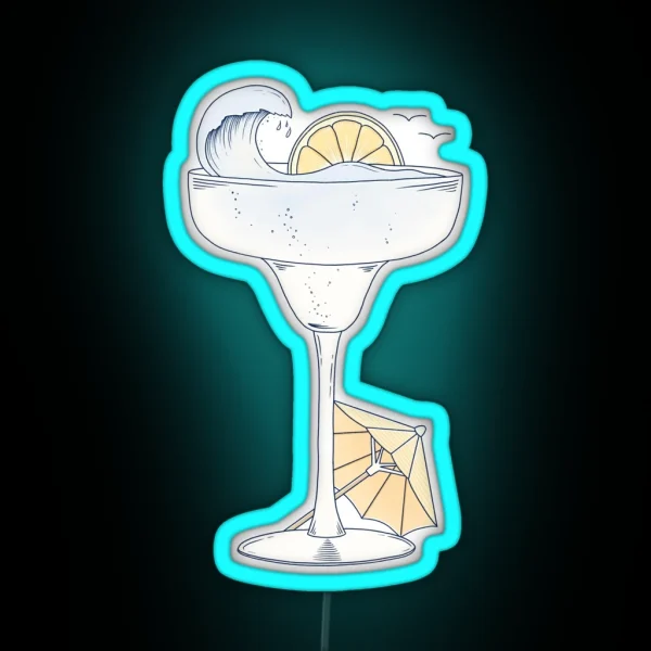 Summer Cocktail RGB Neon Sign