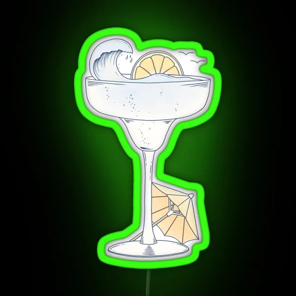 Summer Cocktail RGB Neon Sign