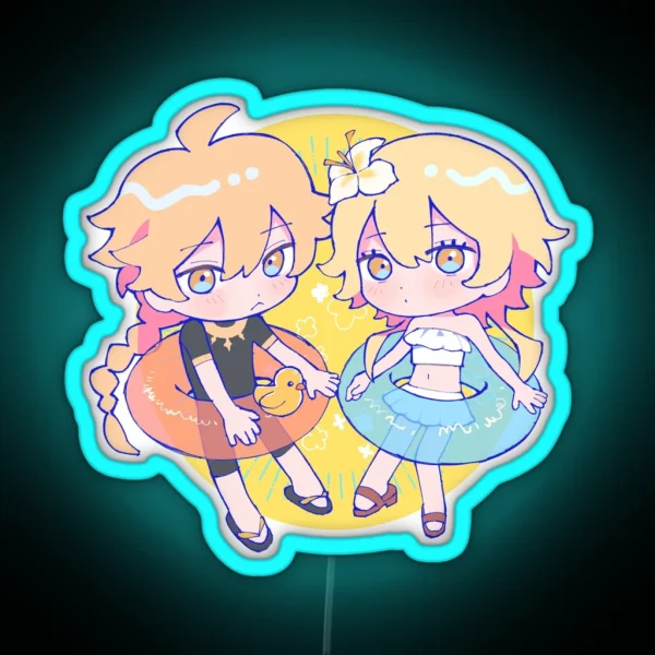 Summer Siblings RGB Neon Sign
