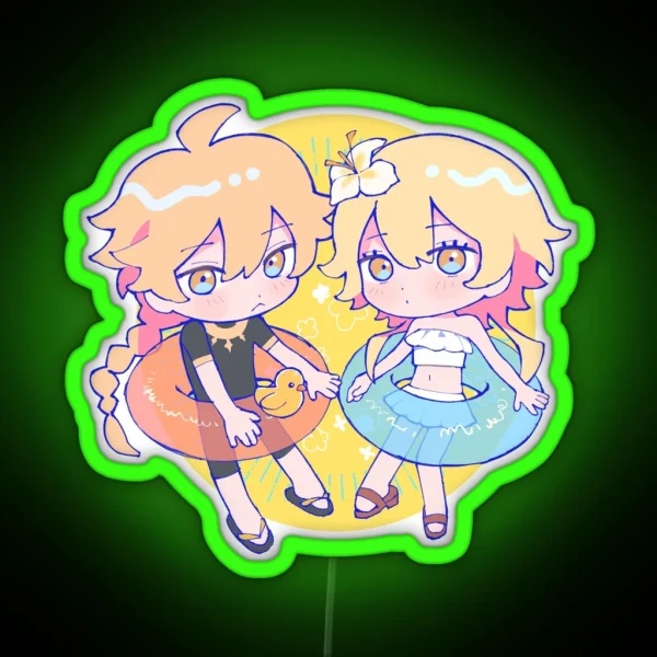 Summer Siblings RGB Neon Sign