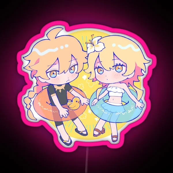 Summer Siblings RGB Neon Sign