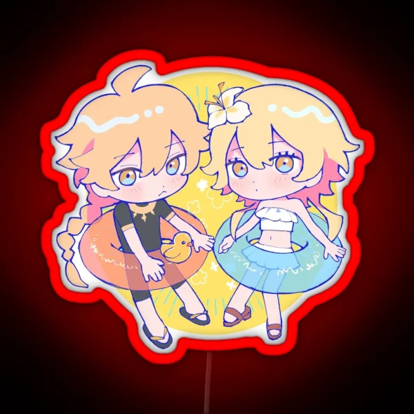 Summer Siblings RGB Neon Sign