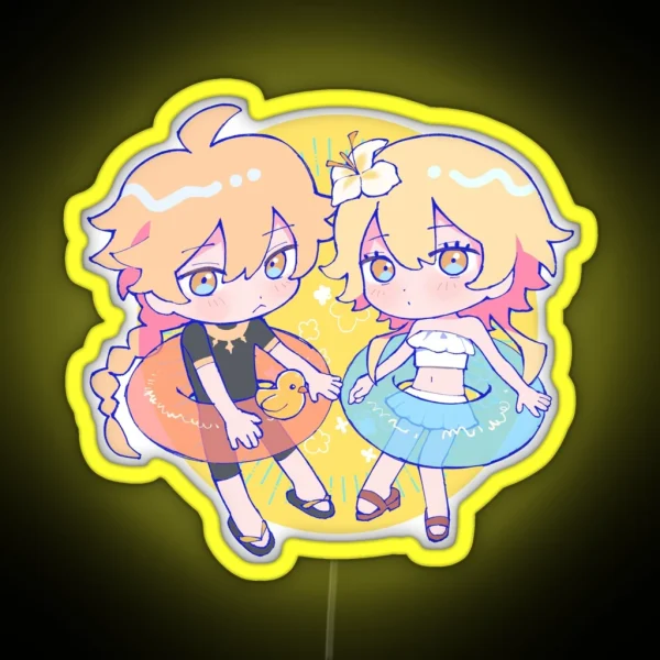 Summer Siblings RGB Neon Sign