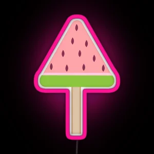 Summer Watermelon Popcicle RGB Neon Sign