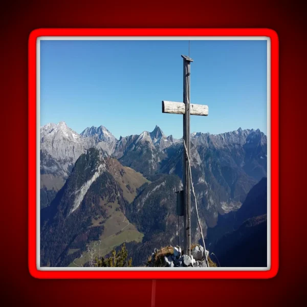 Summit Cross Alps RGB Neon Sign