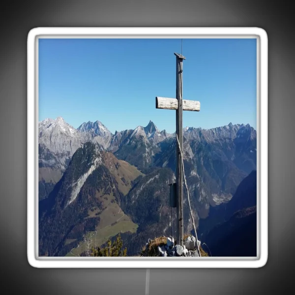 Summit Cross Alps RGB Neon Sign