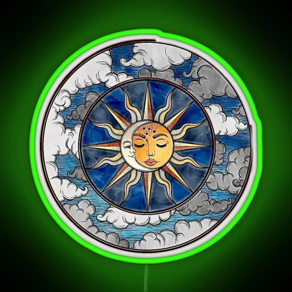 Sun And Moon RGB Neon Sign