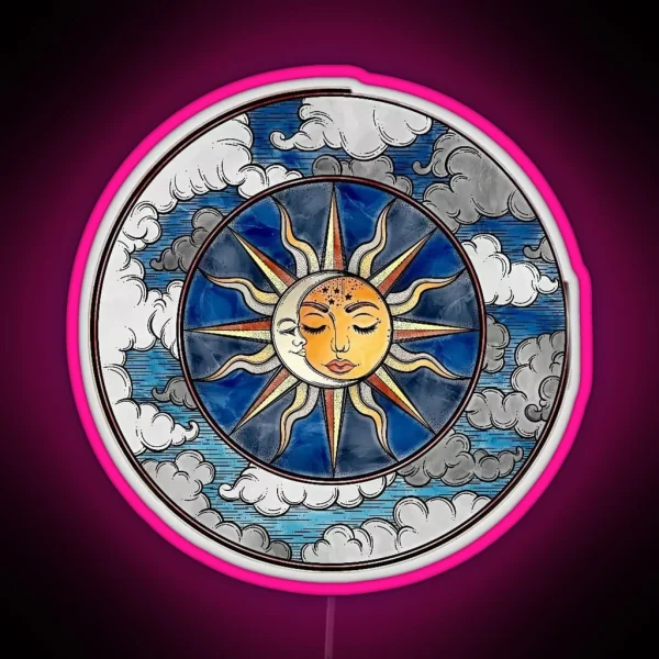 Sun And Moon RGB Neon Sign