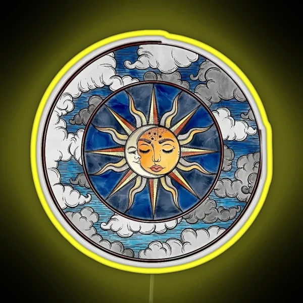 Sun And Moon RGB Neon Sign