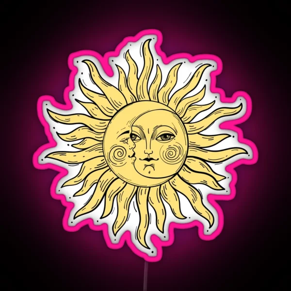 Sun And Moon RGB Neon Sign