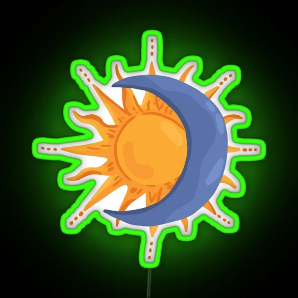 Sun And Moon RGB Neon Sign