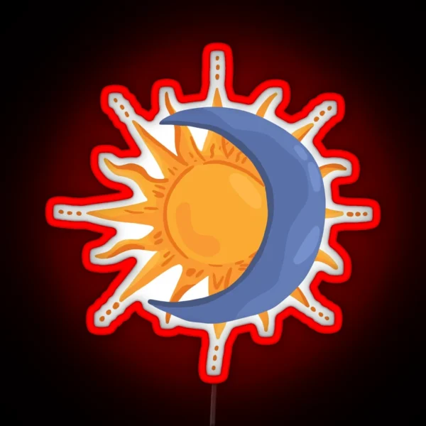 Sun And Moon RGB Neon Sign