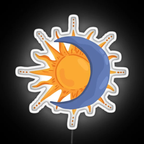 Sun And Moon RGB Neon Sign