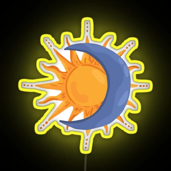 Sun And Moon RGB Neon Sign