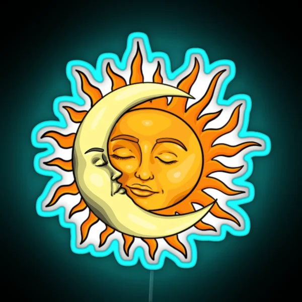 Sun And Moon RGB Neon Sign