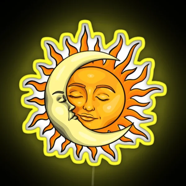 Sun And Moon RGB Neon Sign