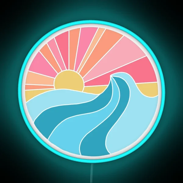 Sun And Wave RGB Neon Sign