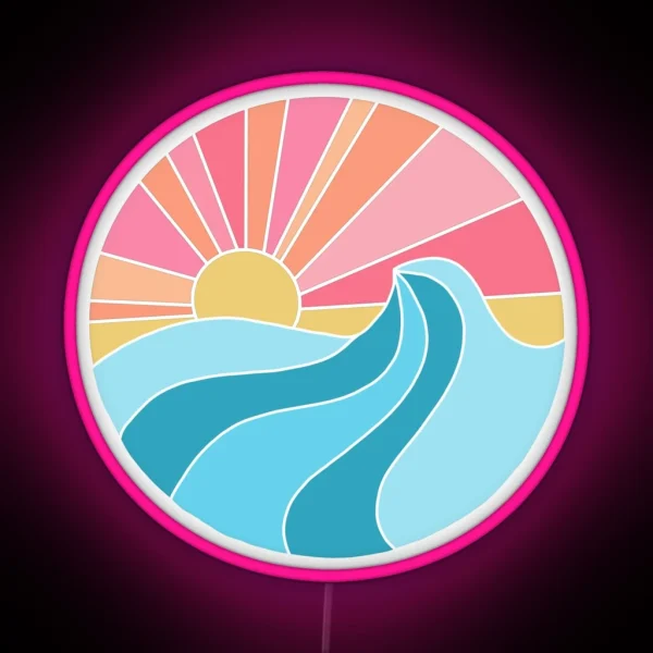 Sun And Wave RGB Neon Sign