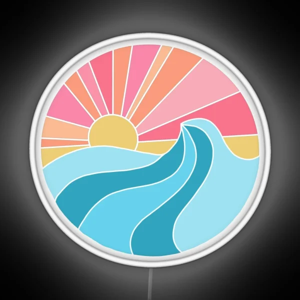Sun And Wave RGB Neon Sign