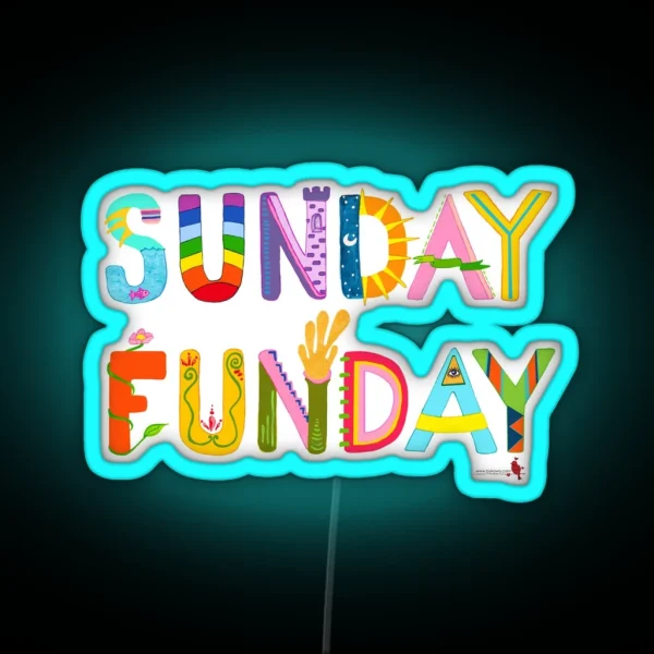 Sunday Funday RGB Neon Sign