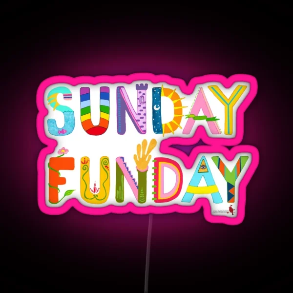 Sunday Funday RGB Neon Sign