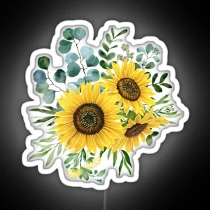 Sunflower And Eucalyptus RGB Neon Sign