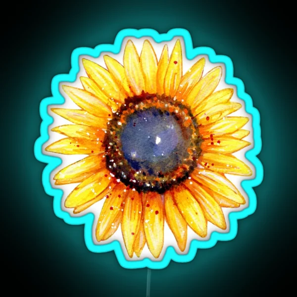 Sunflower Burst RGB Neon Sign