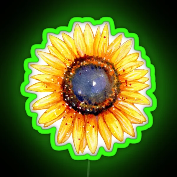 Sunflower Burst RGB Neon Sign